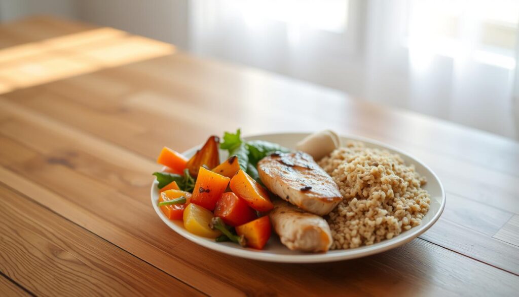 balanced dinner plate