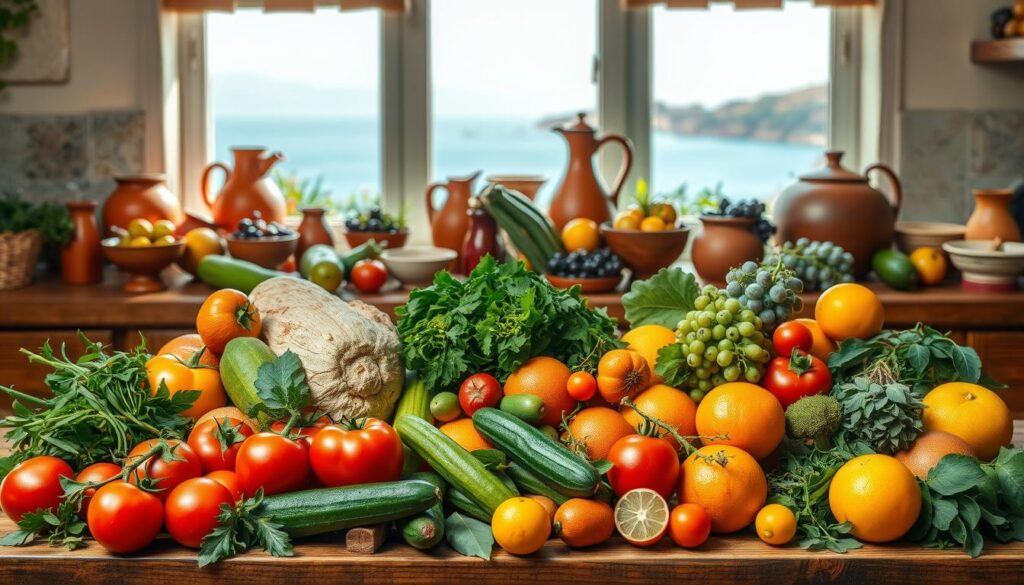Mediterranean Diet Fruits and Vegetables