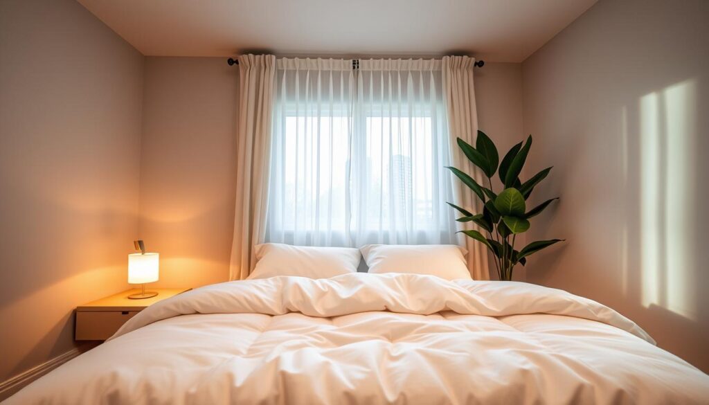 relaxing sleep environment